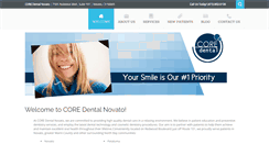 Desktop Screenshot of coredentalnovato.com