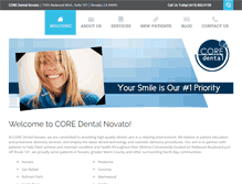 Tablet Screenshot of coredentalnovato.com